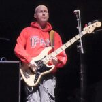 Sam Rivers, bassist of Limp Bizkit, performing live on stage